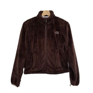 The North Face Women's‎ Brown Full Zip Fleece Jacket Size Small Soft Sherpa